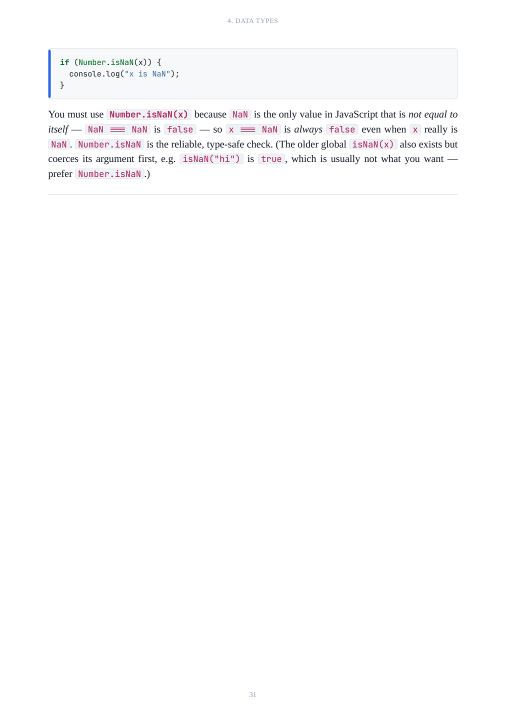 Sample page from a book