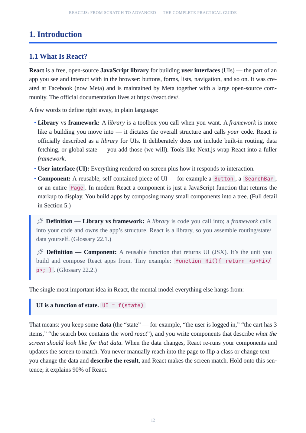Sample page from a book