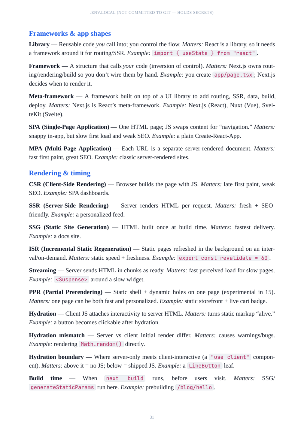 Sample page from a book